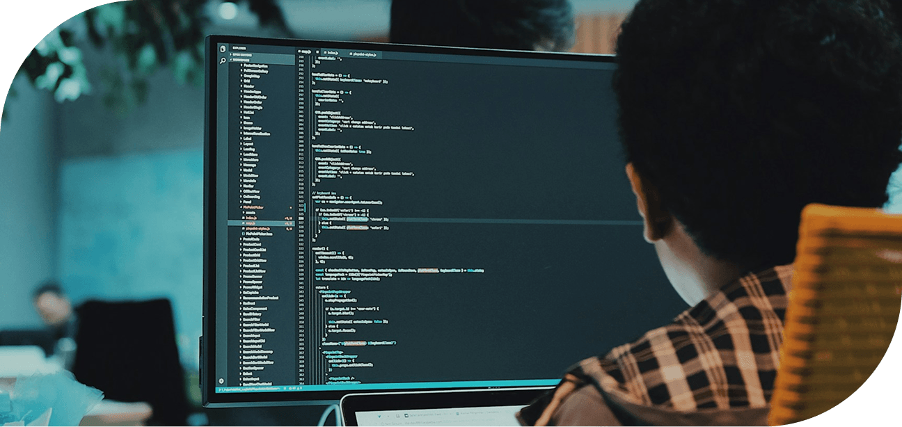 Professional team working together